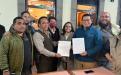 El presidente de la UPET, Moisés Morales del Razo, recibió las propuestas de dos planillas para participar en el proceso de renovación de la Mesa Directiva para los próximos dos años.