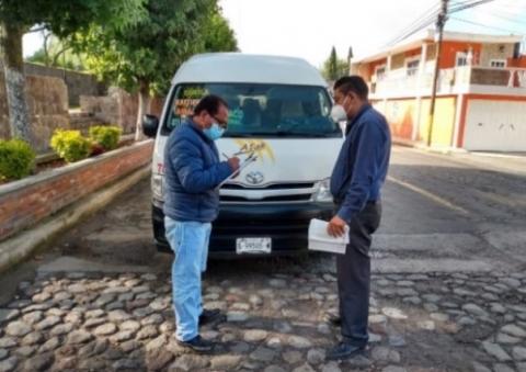 Revisan que unidades de transporte público operen sin sobrecupo