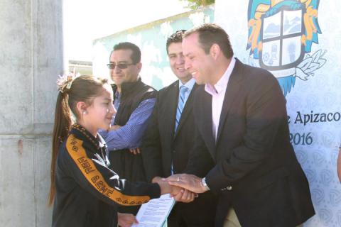 La primaria “Emilio Sánchez Piedras” de Apizaco, contará con techumbre imagen 1