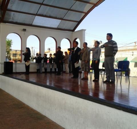Encabeza presidenta honorifica del DIF homenaje al Lábaro Patrio imagen 1