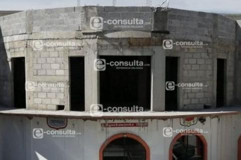 Avanza la construcción de la presidencia de Tecopilco; Covid se resintió en la obra