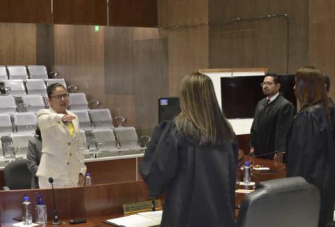Rinde protesta Alejandra Cósetl ante los plenos del TSJE y CJE imagen 4