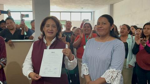Ana Bertha recibe constancia de mayoría como diputada electa del distrito XV