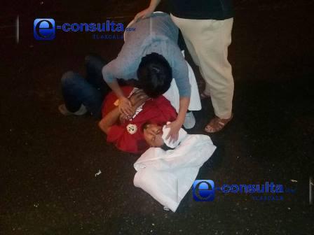 Embiste vehículo a motociclista en el bulevar Gasoducto de Tlaxcala imagen 1