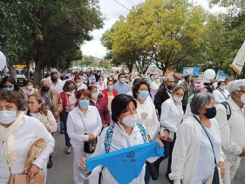 Salen a las calles decenas de católicos para protestar contra el aborto