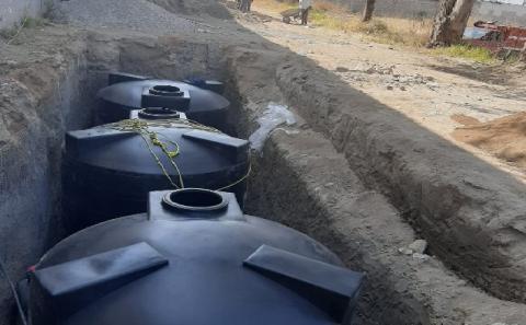 Instalan equipo para captar agua de lluvia en Contla