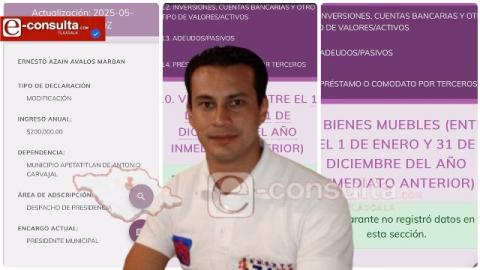 El alcalde “pobre” de Apetatitlán declara ganar 500 pesos al día … pero vive como millonario imagen 1