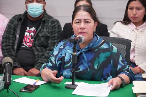 Blanca Águila y Manuel Cambrón, exigen intervención de Lorena Cuéllar para construir hospital IMSS en Zacatelco