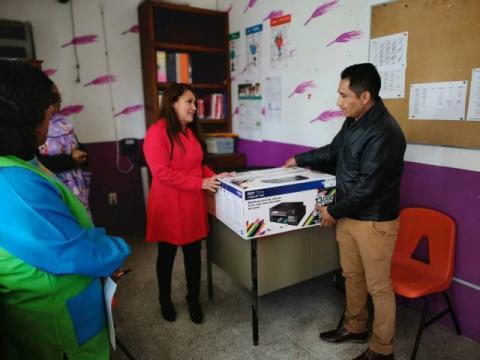 Alcalde impulsa la educación de niños del kínder “Ignacio Aldama” imagen 1