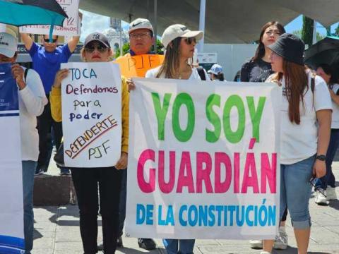 Dicen trabajadores del Poder Judicial que no descansarán hasta echar abajo las reformas de AMLO
