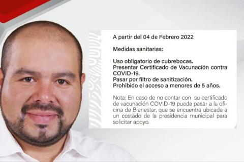 Alcalde copetón solo atenderá a sus cuates y a los que tengan certificado