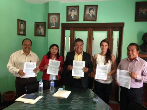 Firman convenio el INAPAM y el Municipio de San Pablo del Monte