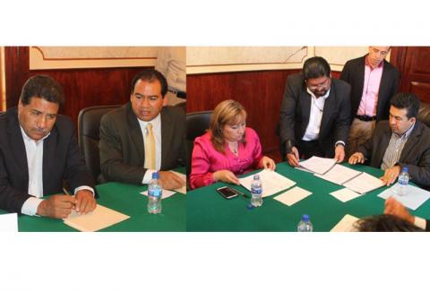 Firman convenio la DGETA y el ayuntamiento de Tlaxcala