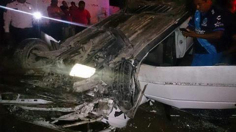 Espectacular volcadura deja un lesionado en Totolac imagen 1