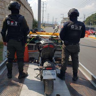 Recupera Policía de Chiautempan motocicleta con reporte de robo