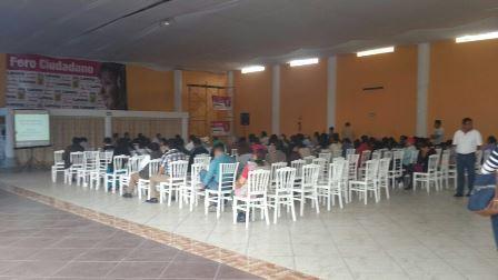 No jala gente Lorena Cuéllar a su foro ciudadano en Zacatelco imagen 2