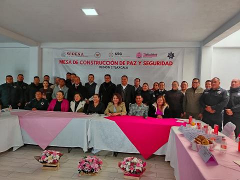 Participa alcalde de Teolocholco en la Mesa de Seguridad para la Construcción de La Paz