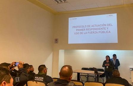 Reciben capacitación policías de Cuapiaxtla