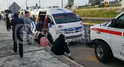 Choque entre cafres deja una mujer embarazada lesionada