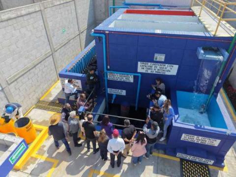 Supervisa Gobernadora planta privada de tratamiento en lavandería de mezclilla en Tepetitla imagen 4